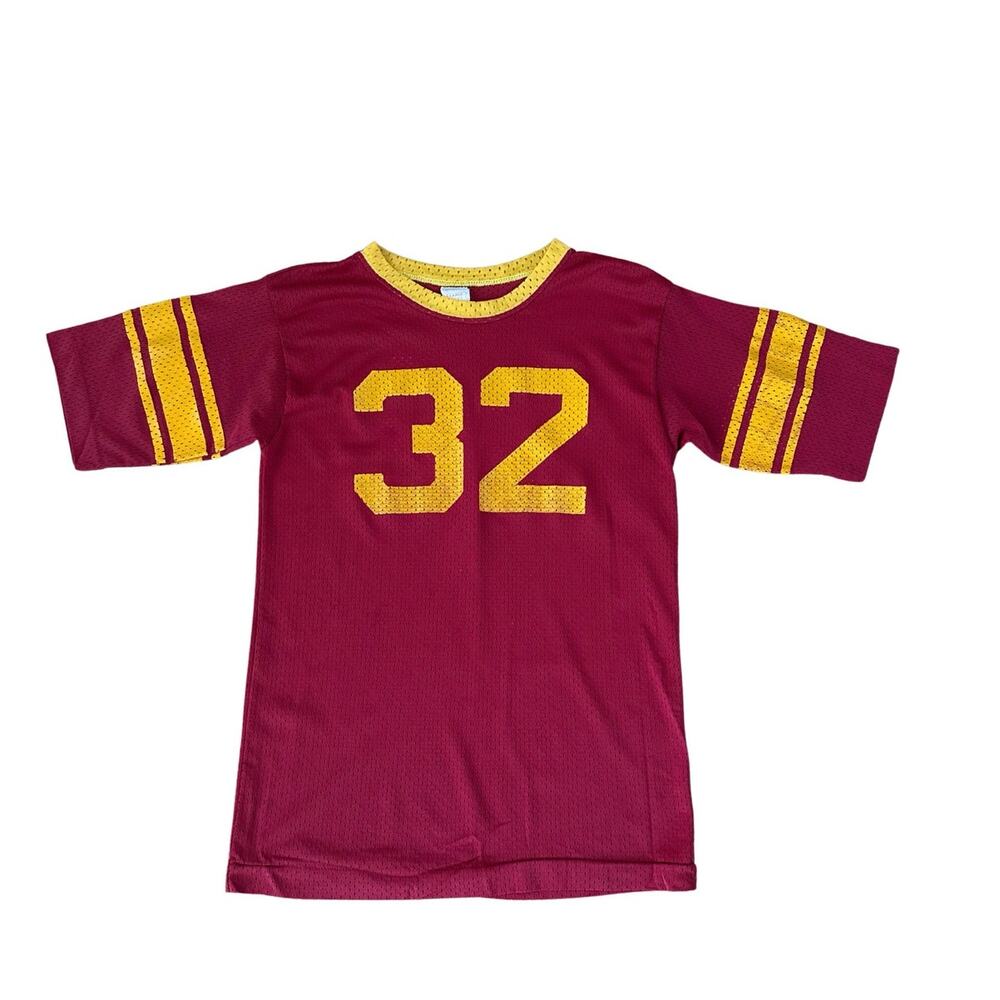 Vintage Youth Norwich Mesh Football Jersey #32 Maroon Gold I XL